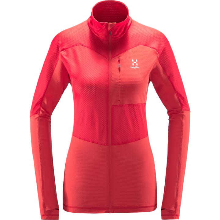 Sirro Mid Jacket Women Hibiscus Red Haglöfs