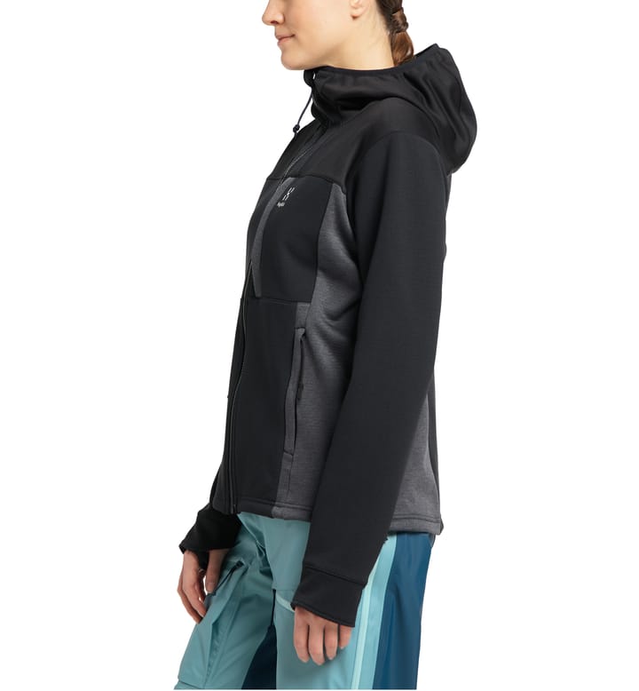 Women's Vassi Mid Hood True Black/Magnetite Haglöfs