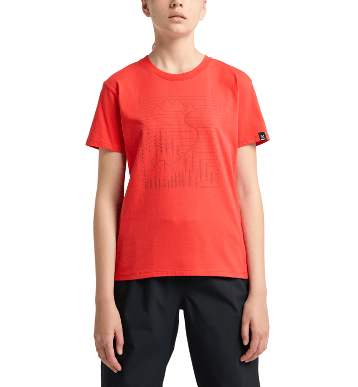 Women's Camp Tee Poppy Red Haglöfs