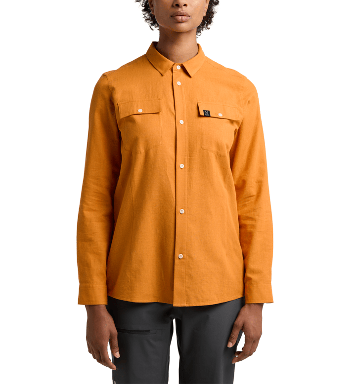 Women's Curious Hemp Shirt Desert Yellow Haglöfs