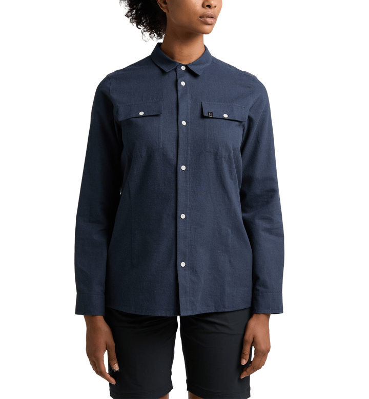 Haglöfs Women's Curious Hemp Shirt Tarn Blue Haglöfs