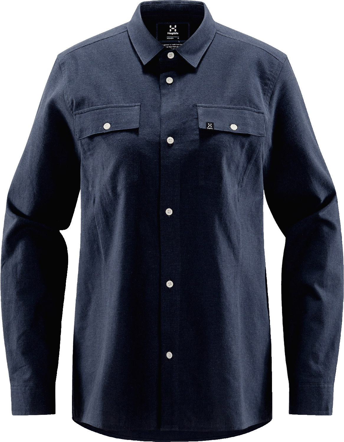 Haglöfs Women's Curious Hemp Shirt Tarn Blue