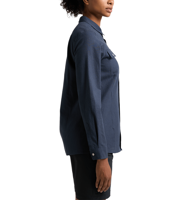 Haglöfs Women's Curious Hemp Shirt Tarn Blue Haglöfs
