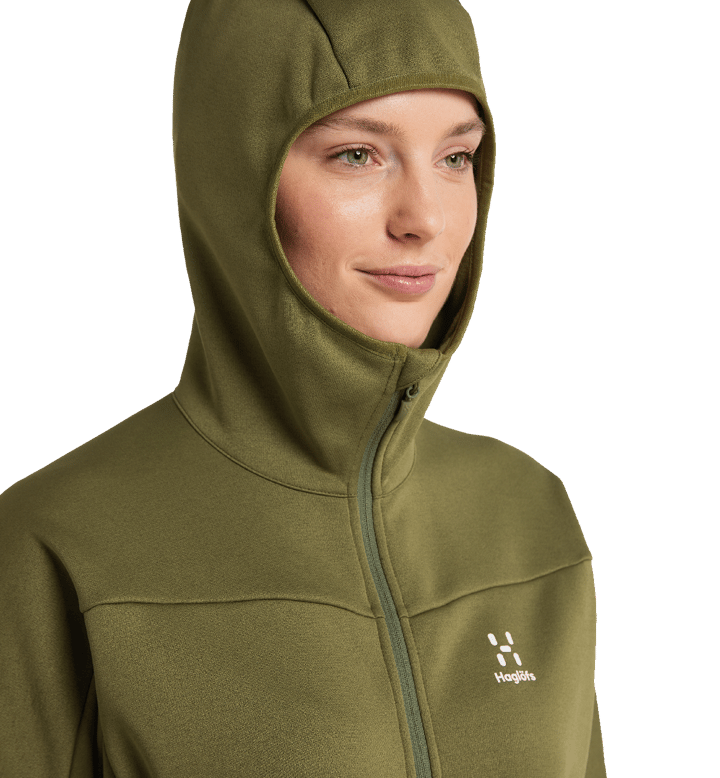 Haglöfs Women's Frost Mid Hood Olive Green Haglöfs