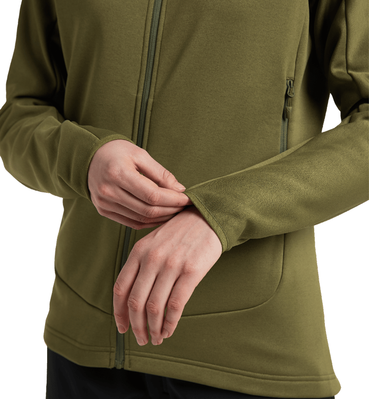 Haglöfs Women's Frost Mid Hood Olive Green Haglöfs