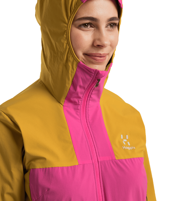 Women's L.I.M Alpha Hood Ultra Pink/Autumn Leaves Haglöfs