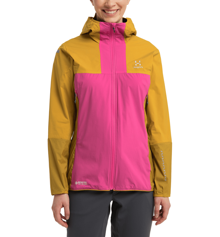 Women's L.I.M Alpha Hood Ultra Pink/Autumn Leaves Haglöfs