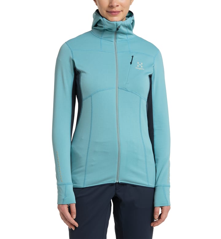 Haglöfs Women's L.I.M Mid Comp Hood Frost Blue/Tarn Blue Haglöfs
