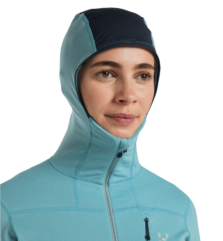 Haglöfs Women's L.I.M Mid Comp Hood Frost Blue/Tarn Blue Haglöfs Haglöfs Women's L.I.M Mid Comp Hood Frost Blue/Tarn Blue Haglöfs