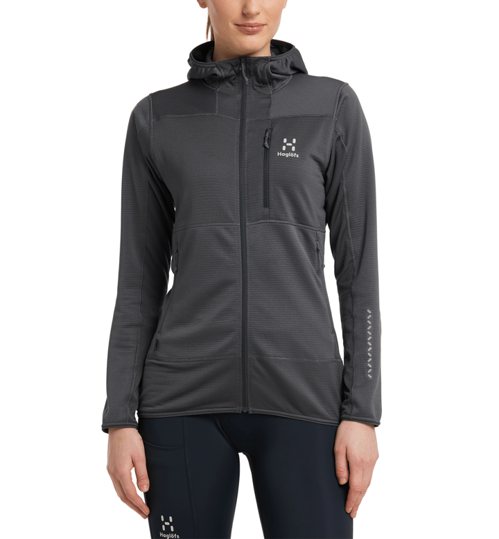 Women's L.I.M Mid Fast Hood Magnetite Haglöfs