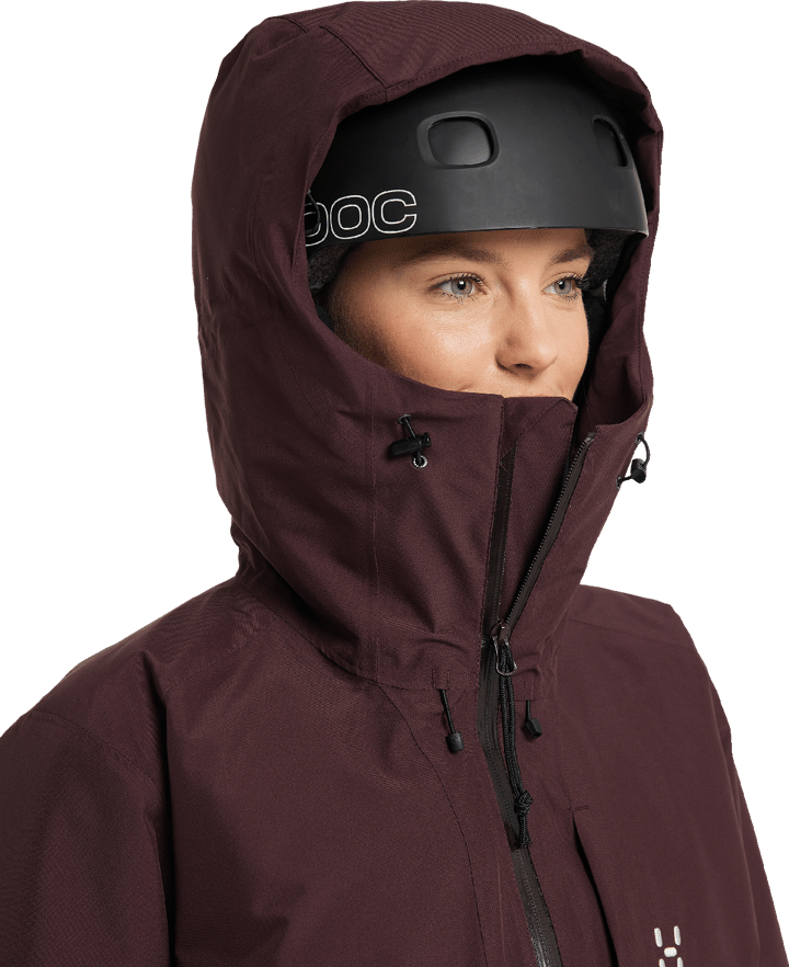 Haglöfs Women's Lumi Insulated Parka Burgundy Brown Haglöfs