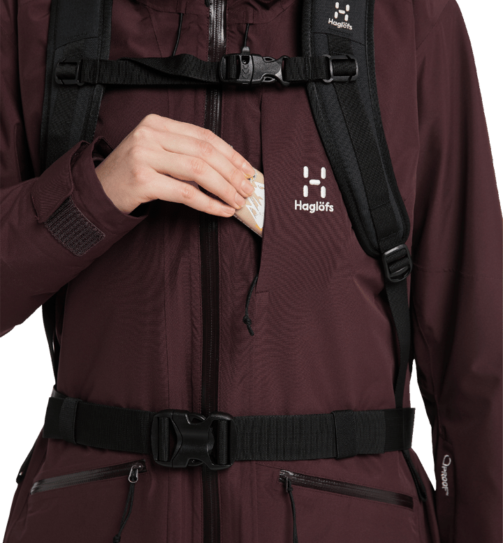 Haglöfs Women's Lumi Insulated Parka Burgundy Brown Haglöfs