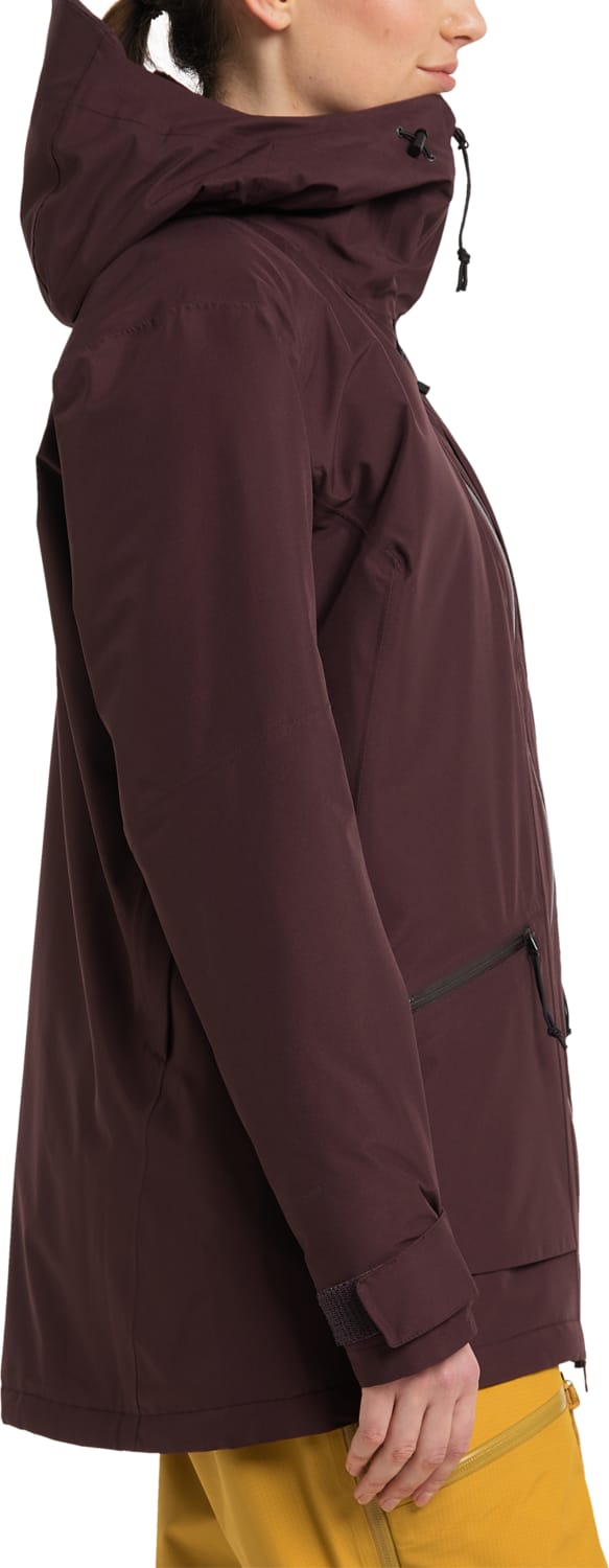 Haglöfs Women's Lumi Insulated Parka Burgundy Brown Haglöfs