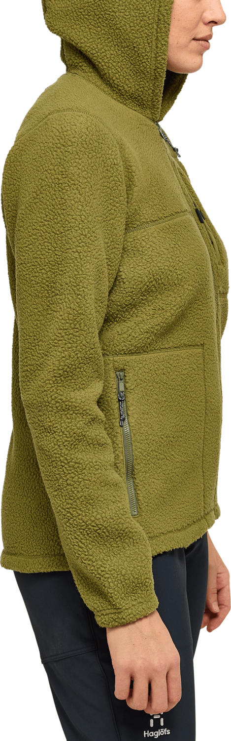 Haglöfs Women's Malung Pile Hood Olive Green Haglöfs
