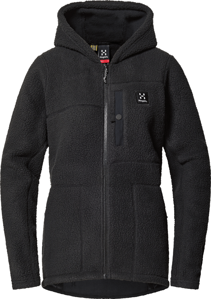 Haglöfs Women's Malung Pile Hood True Black Haglöfs