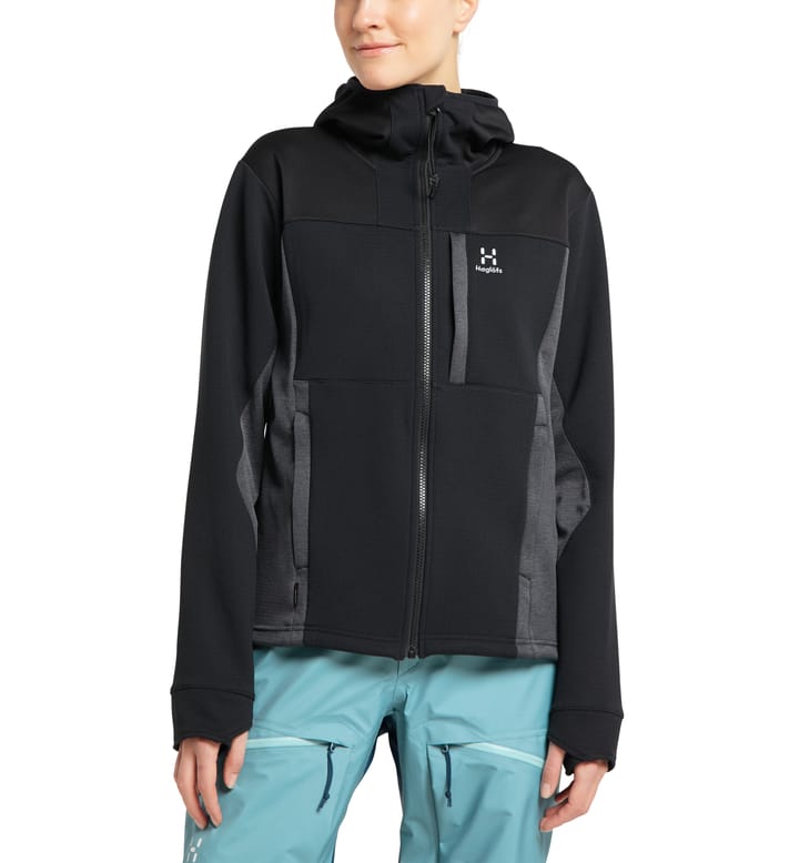 Haglöfs Women's Vassi Mid Hood True Black/Magnetite Haglöfs