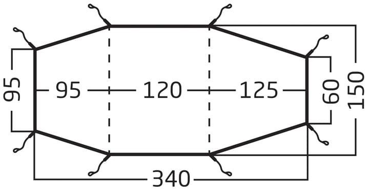 Nordisk Halland 2 Footprint Black Nordisk