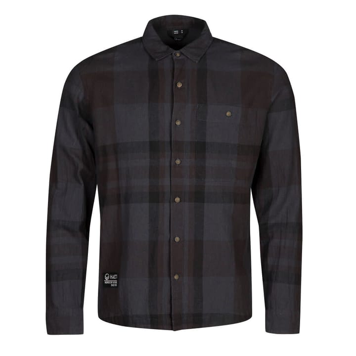 Halti Men's Hiker Trekking Shirt Black Sand Grey Print Halti