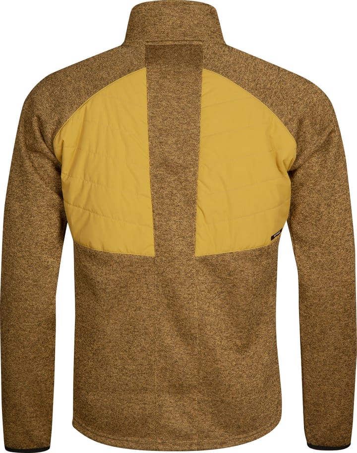 Halti Men's Streams Hybrid Knit Layer Jacket Dried Tobacco Yellow Melange Halti
