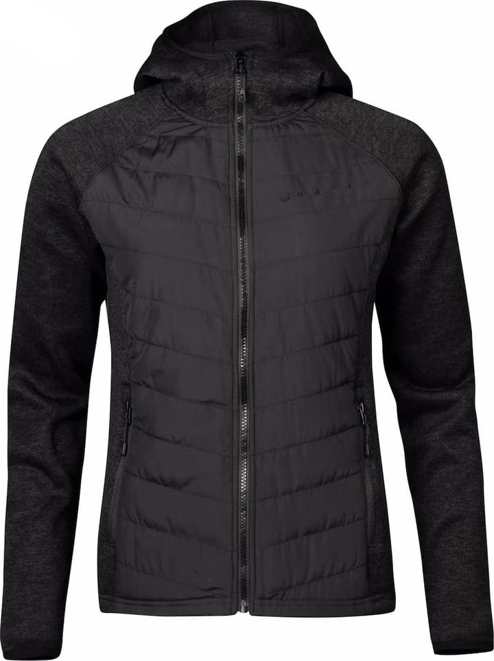 Halti Women's Streams Hybrid Knit Layer Jacket Black Melange Halti