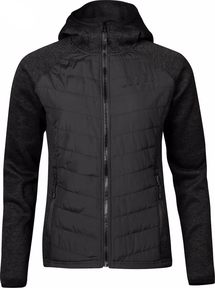 Women's Streams Hybrid Knit Layer Jacket Black Melange Halti