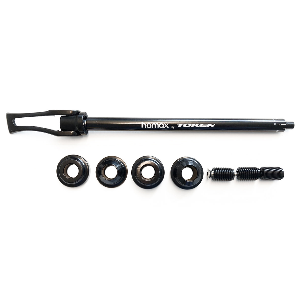 Hitch adapter for 12 mm thru axles Black