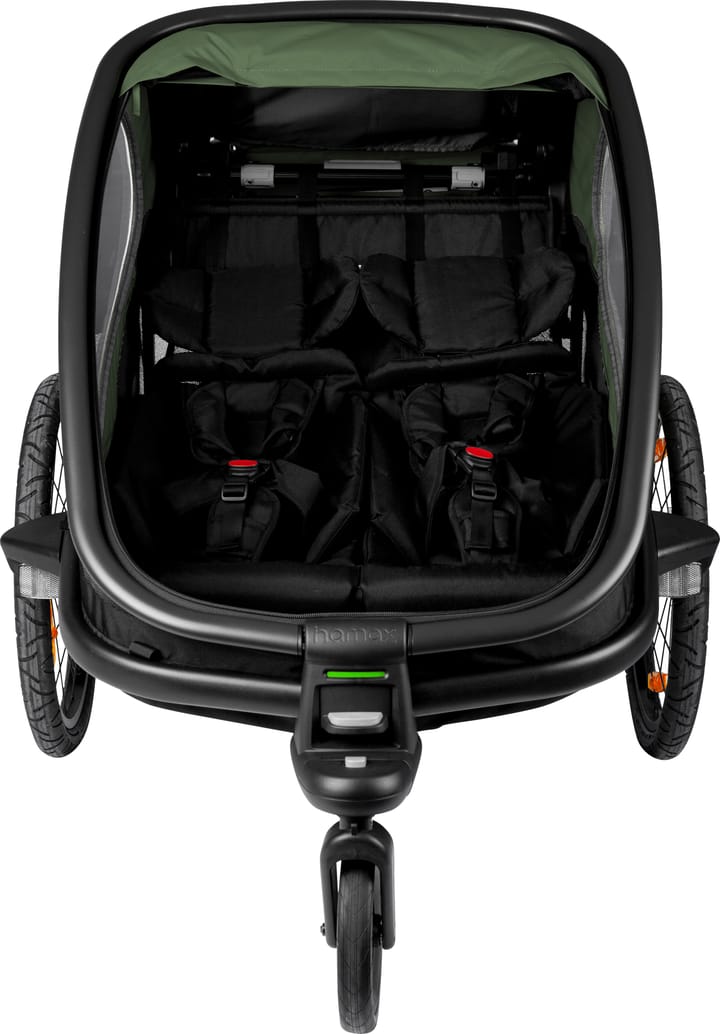 Hamax Outback (+ Bicycle Arm & Stroller Wheel) Green/Black Hamax