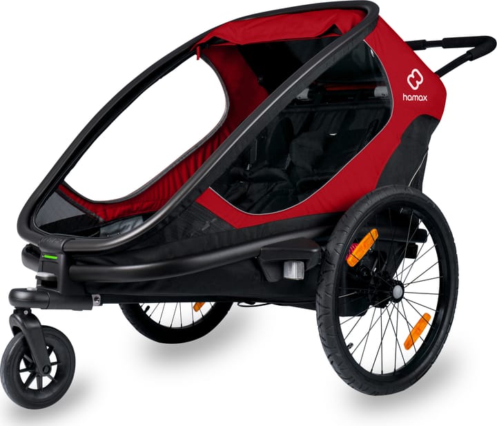 Outback (+ Bicycle Arm & Stroller Wheel) Red/Black Hamax