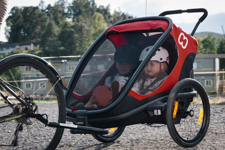 Outback (+ Bicycle Arm & Stroller Wheel) Red/Black Hamax