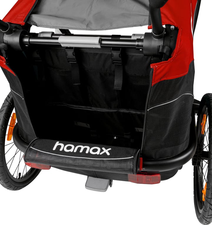 Hamax Outback (+ Bicycle Arm & Stroller Wheel) Red/Black Hamax