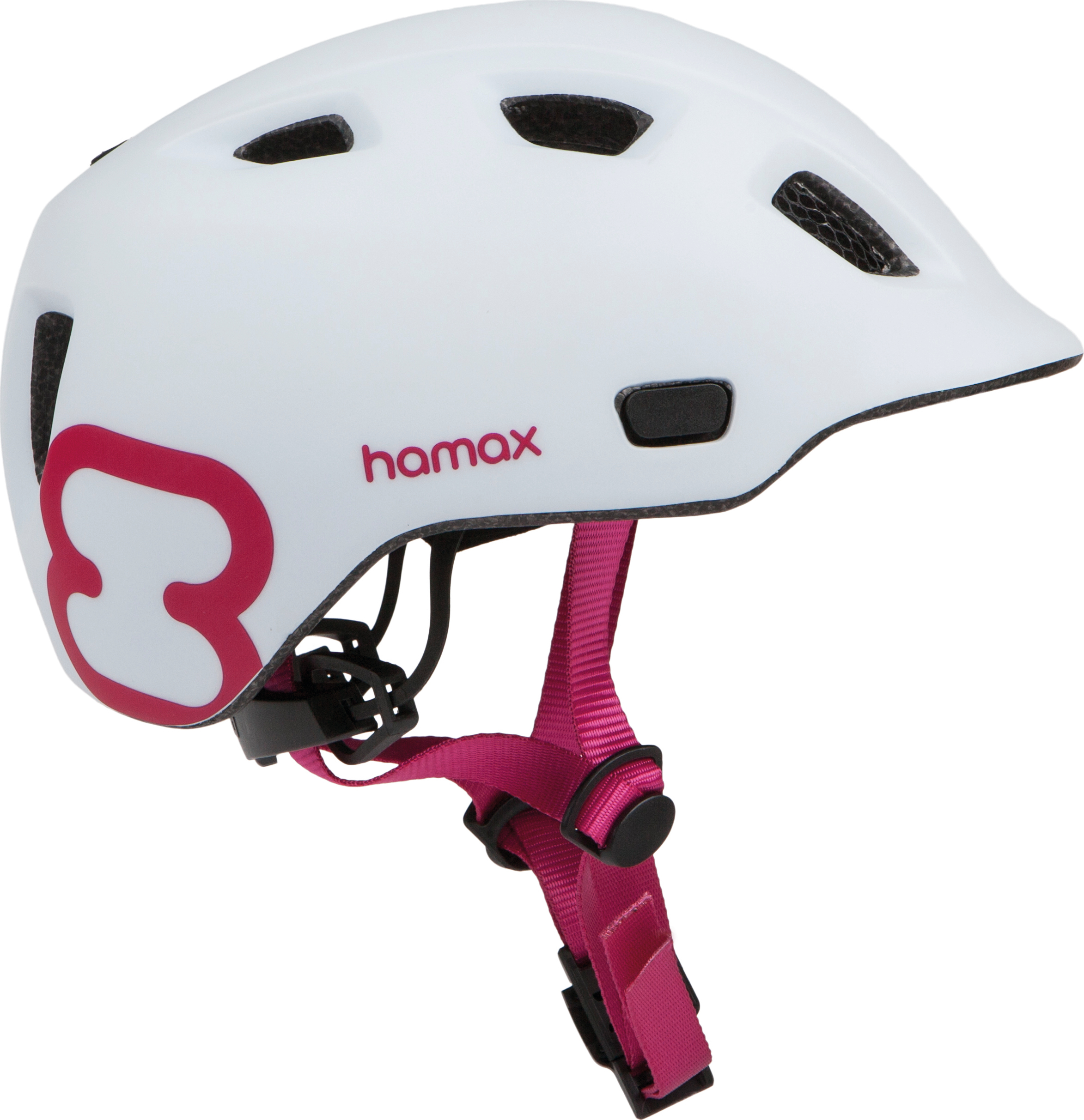 Hamax Thundercap White/Pink Sykkelhjelmer 52-56