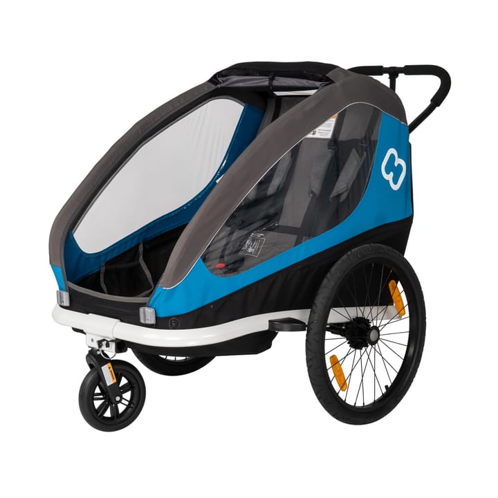 Hamax Traveller incl. Bicycle Arm & Stroller Petrol Blue/Grey Hamax