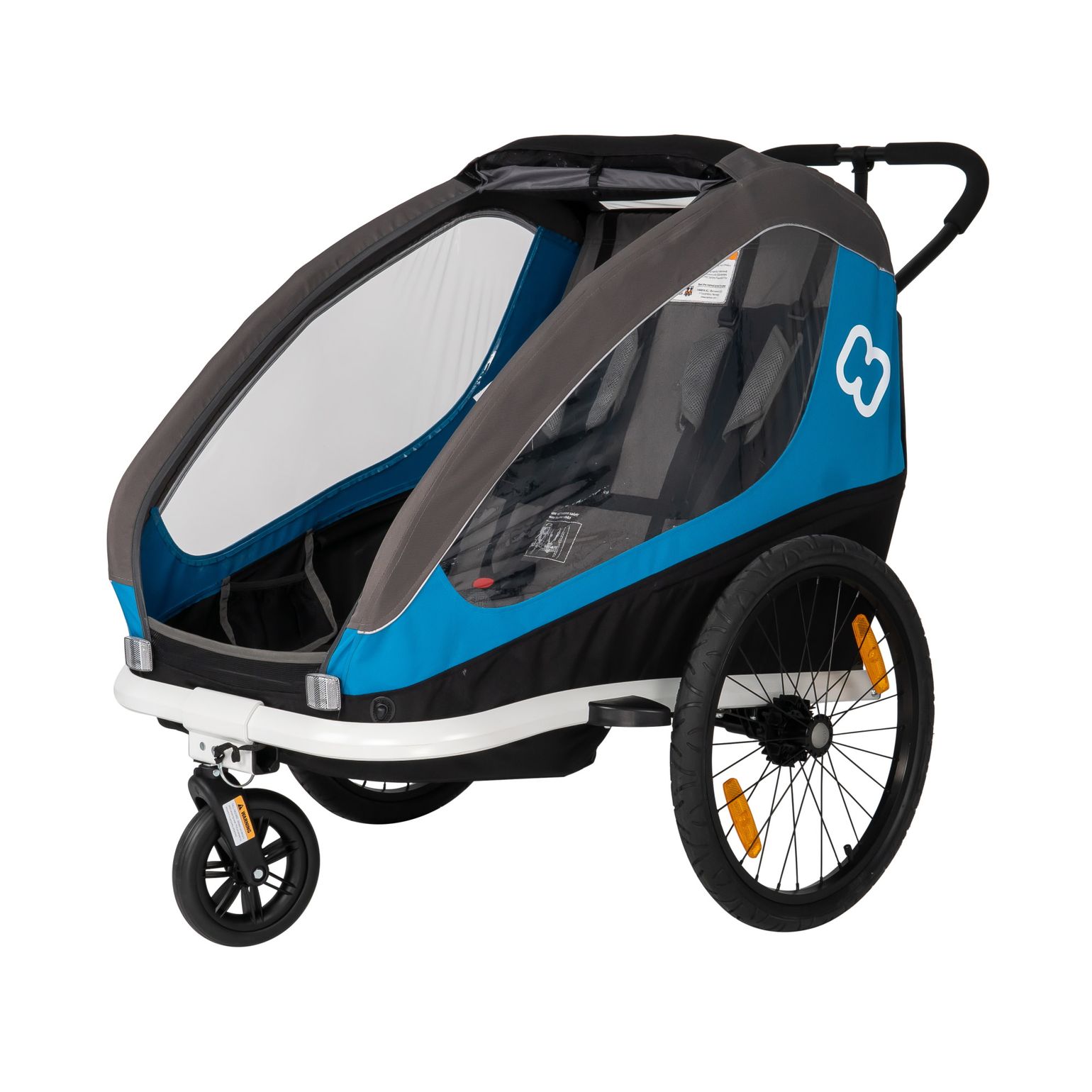 Traveller incl. Bicycle Arm & Stroller Blue/grey