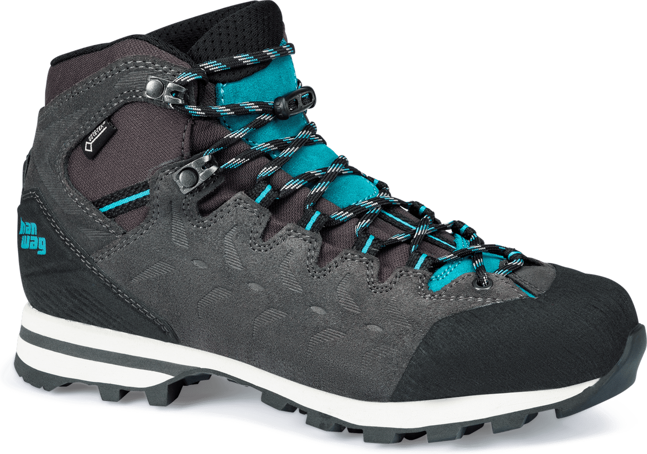 Hanwag Women's Makra Light Lady Gore-Tex Asphalt/Bluegreen