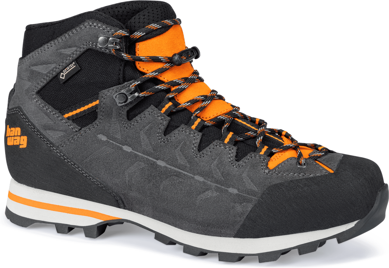 Hanwag Men's Makra Light Gtx Asphalt/Orange