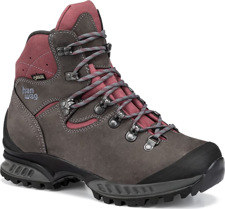 Hanwag Women's Tatra II Wide Lady Gore-Tex Asphalt/Dark Garnet Hanwag