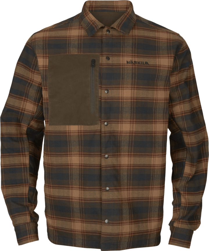 Men's Eirik Reversible Shirt Jacket Willow green/Burgundy Härkila