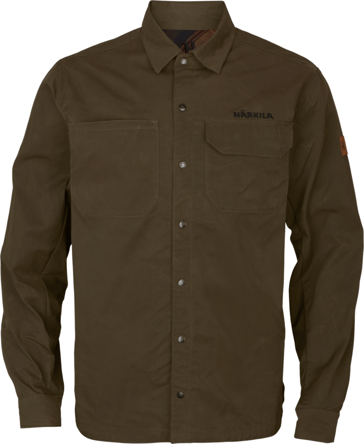 Men's Eirik Reversible Shirt Jacket Willow green/Burgundy H�ärkila