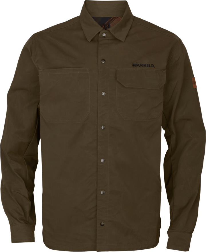 Härkila Men's Eirik Reversible Shirt Jacket Dark Warm Olive/Burgundy Härkila