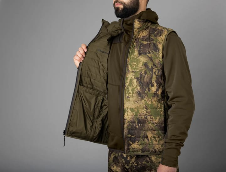 Men's Deer Stalker Camo Reversible Packable Waistcoat Willow Green/Axis Msp®Forest Härkila