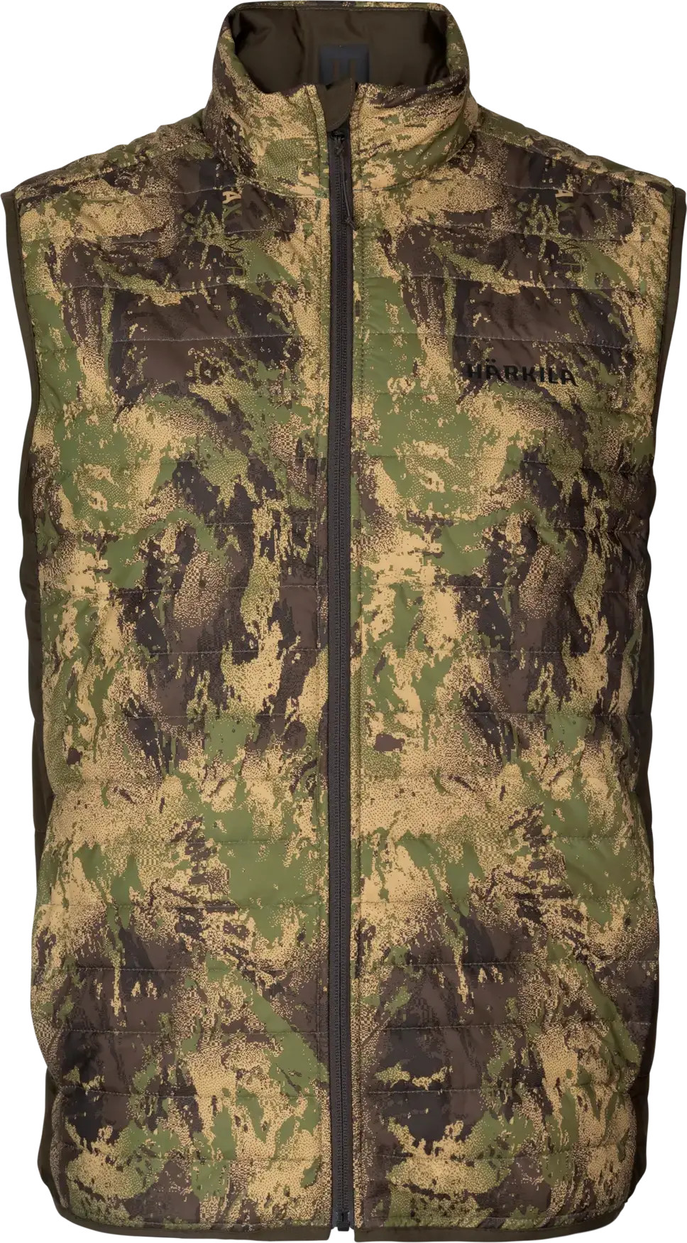 Härkila Men's Deer Stalker Camo Reversible Packable Waistcoat Willow Green/Axis Msp®Forest XXL, Willow Green/Axis Msp®Forest