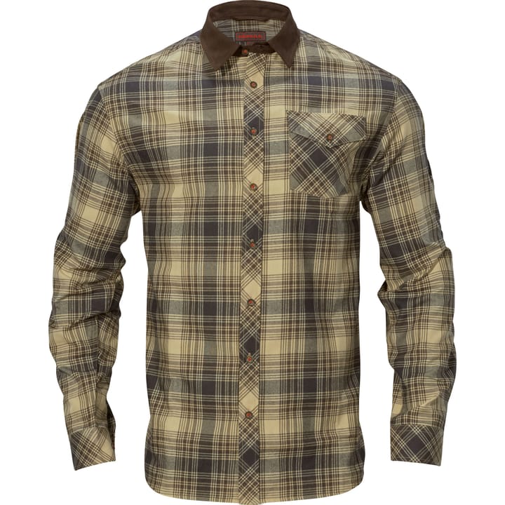 Härkila Men's Driven Hunt Flannel Shirt Light Teak Check Härkila