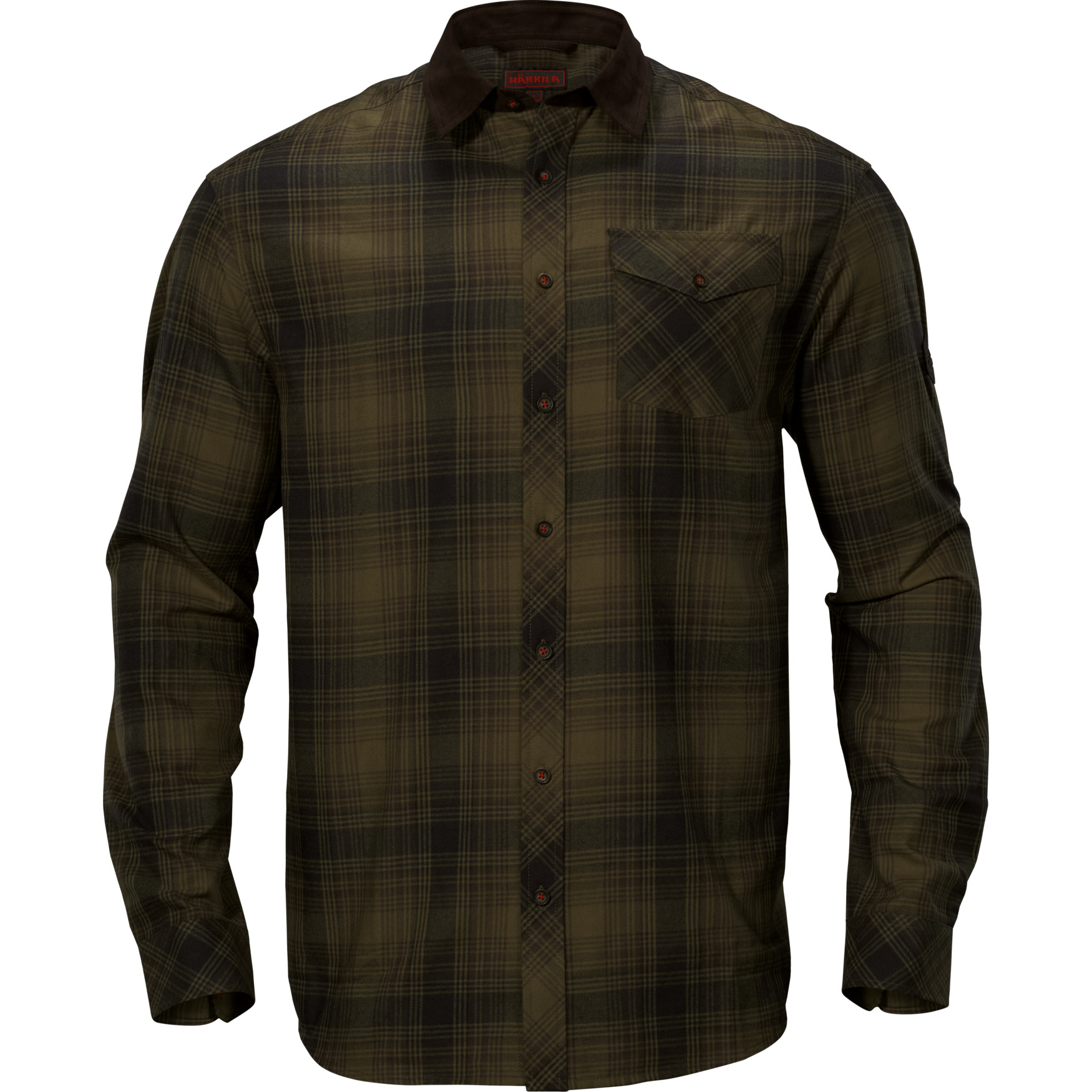 Olive green check