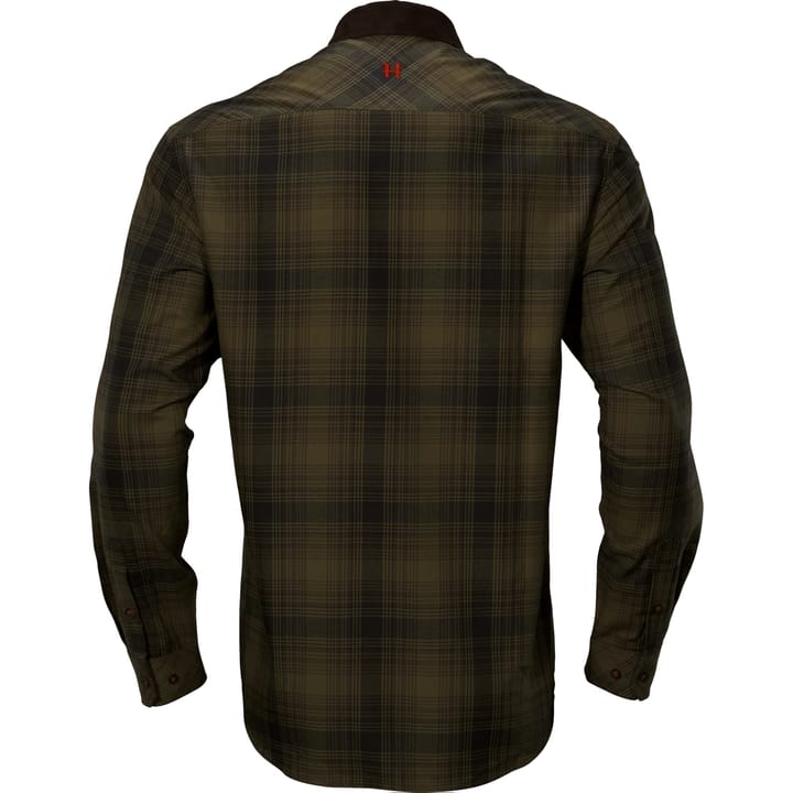 Härkila Men's Driven Hunt Flannel Shirt Olive Green Check Härkila