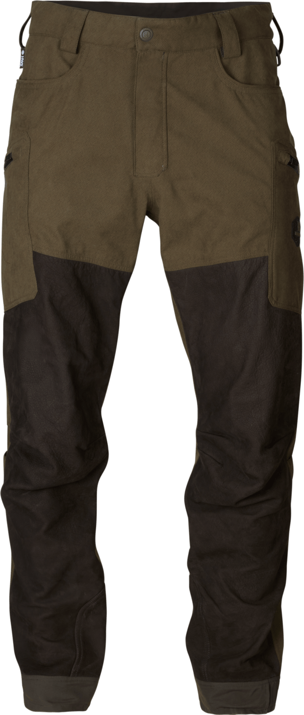 Härkila Men's Driven Hunt HWS Leather Pants Willow Green/Shadow Brown Härkila