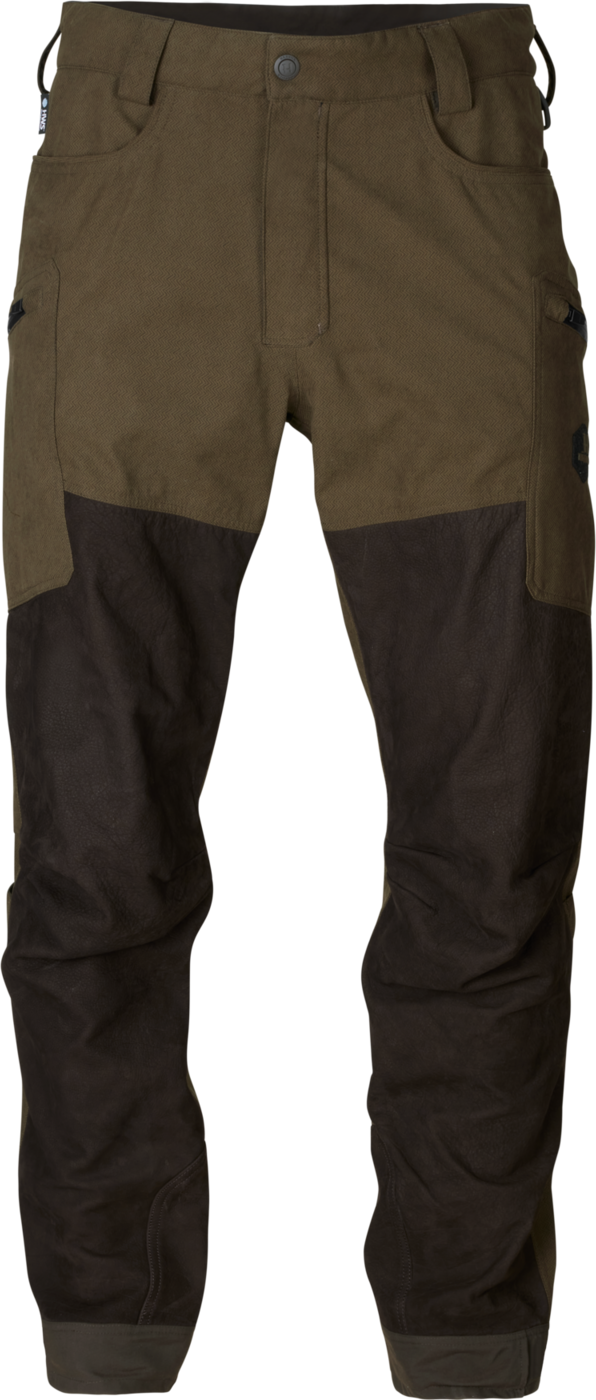 Härkila Men’s Driven Hunt Hws Leather Pants Willow green/Shadow brown