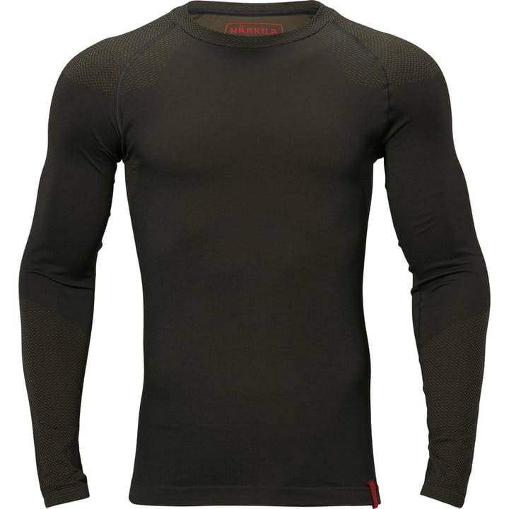 Härkila Men's Härkila Base Active L/S Round Neck Dark Willow Green Härkila