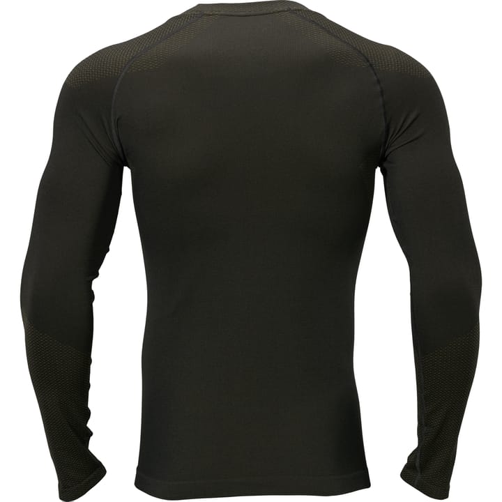 Men's Härkila Base Active L/S Round Neck Dark willow green Härkila