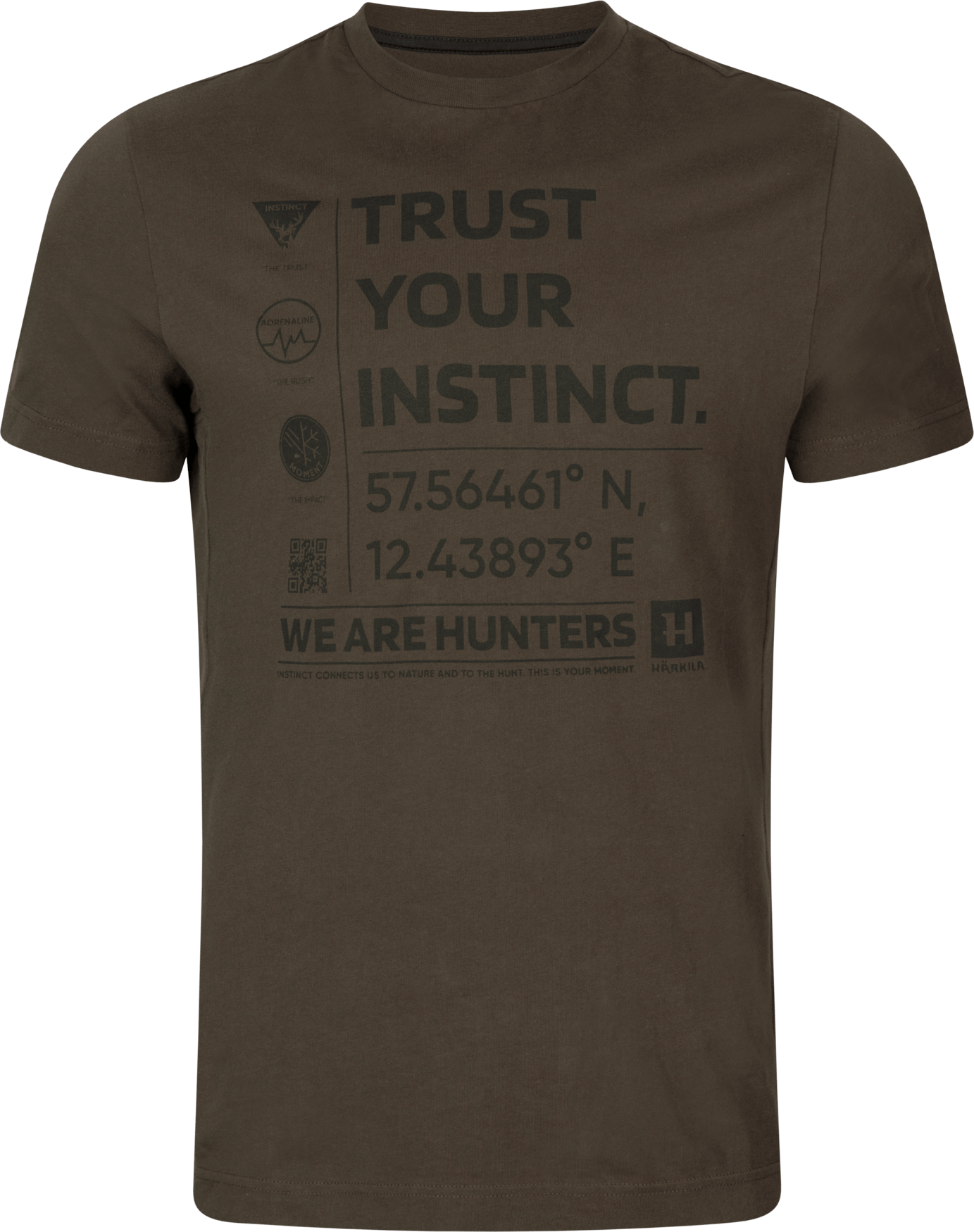 Härkila Men's Härkila Instinct S/S T-Shirt Shadow Brown