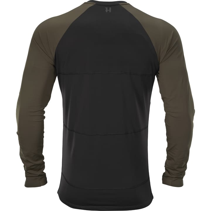 Härkila Men's Heat L/S T-shirt Willow Green/Black Härkila